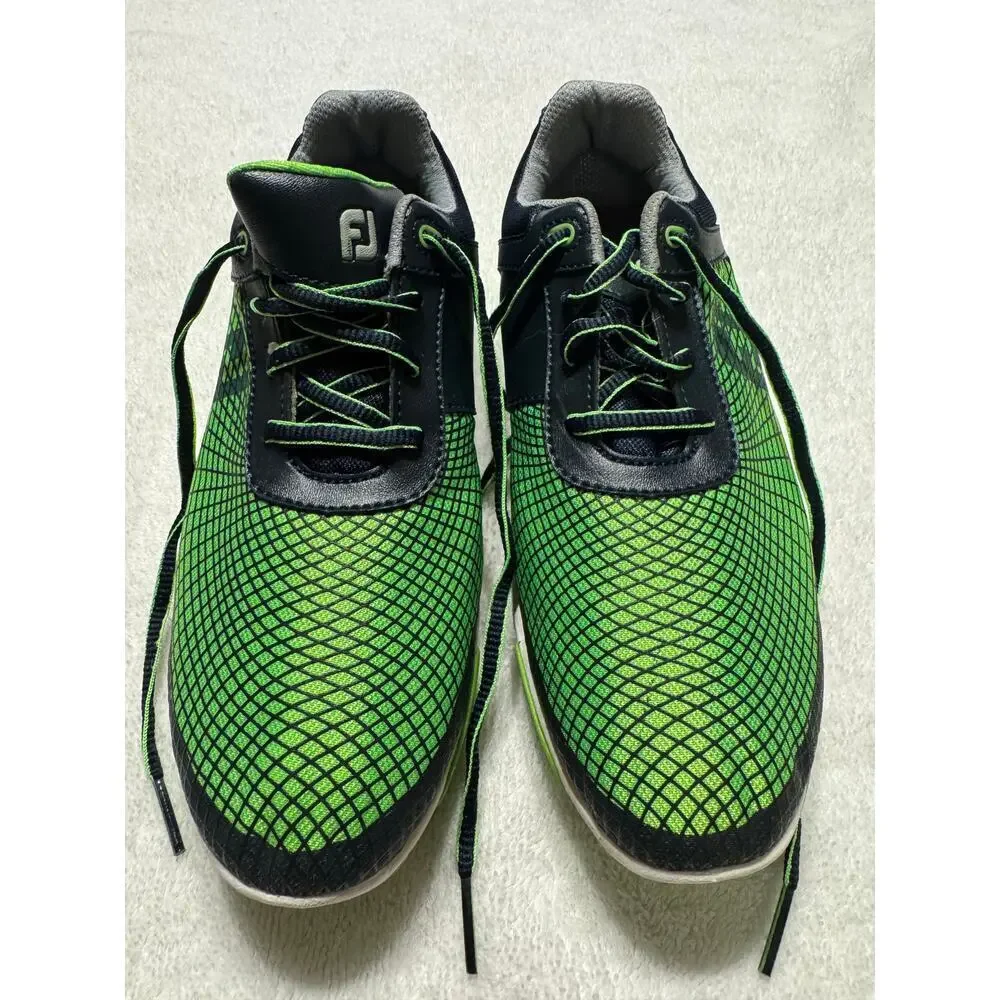 FootJoy Junior Golf Shoes Size 4 Black/Green